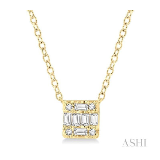 ASHI Fusion Petite Diamond Fashion Pendant 642B8PPTGPDYG