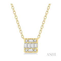 ASHI Fusion Petite Diamond Fashion Pendant 642B8PPTGPDYG