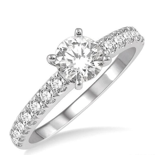 Parkplace Jewelers Round Shape Diamond Engagement Ring 24470PPFHWG-LE-1.10