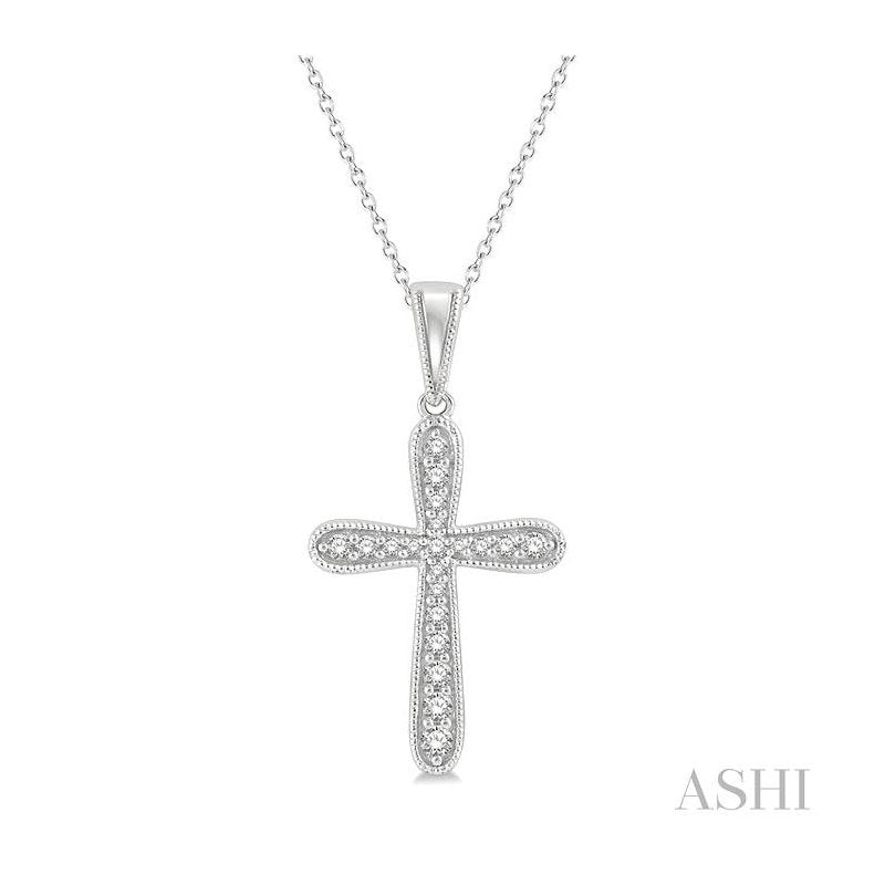ASHI Cross Diamond Fashion Pendant 955B8PPFGPDWG