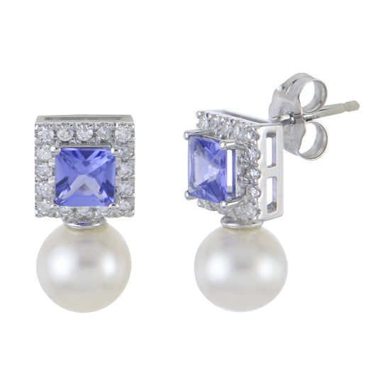 Parkplace Pearls 14KT White Gold Freshwater Pearl Earring 921996/FWAA
