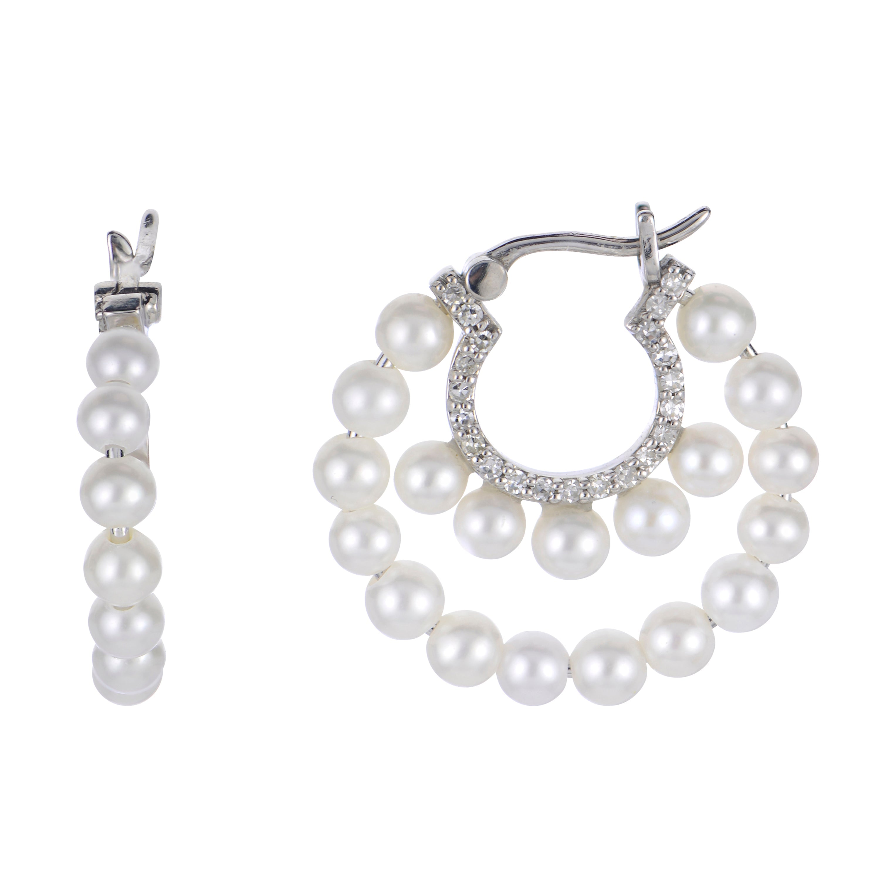 Parkplace Pearls 14KT White Gold Freshwater Pearl Earring 921997/FWWHAA