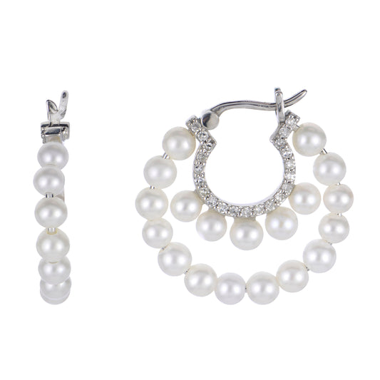 Parkplace Pearls 14KT White Gold Freshwater Pearl Earring 921997/FWWHAA