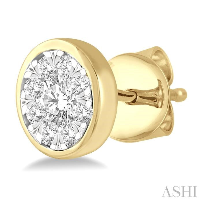 ASHI Round Shape Lovebright Essential Diamond Stud Earrings 921B1PPFGERYW