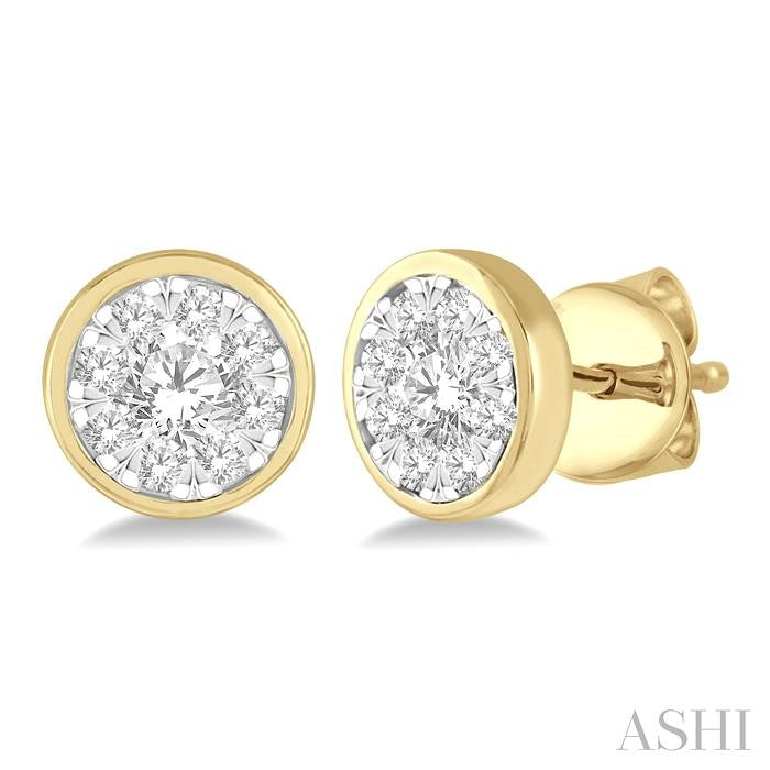 ASHI Round Shape Lovebright Essential Diamond Stud Earrings 921B1PPFGERYW