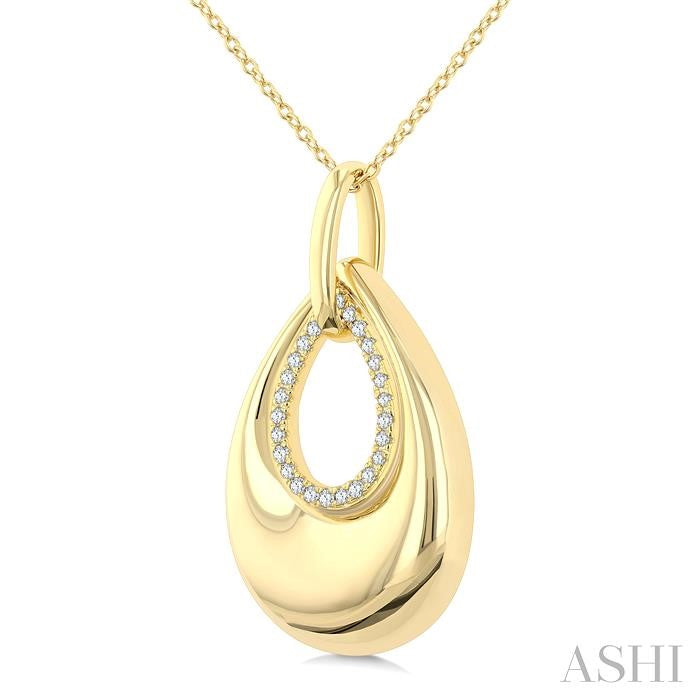 ASHI Bold Drop Diamond Fashion Pendant 921H8PPTGPDYG