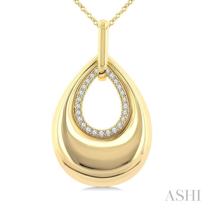 ASHI Bold Drop Diamond Fashion Pendant 921H8PPTGPDYG