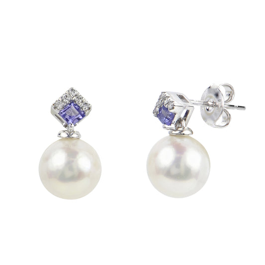 Parkplace Pearls 14KT White Gold Freshwater Pearl Earring 922070/WHAA