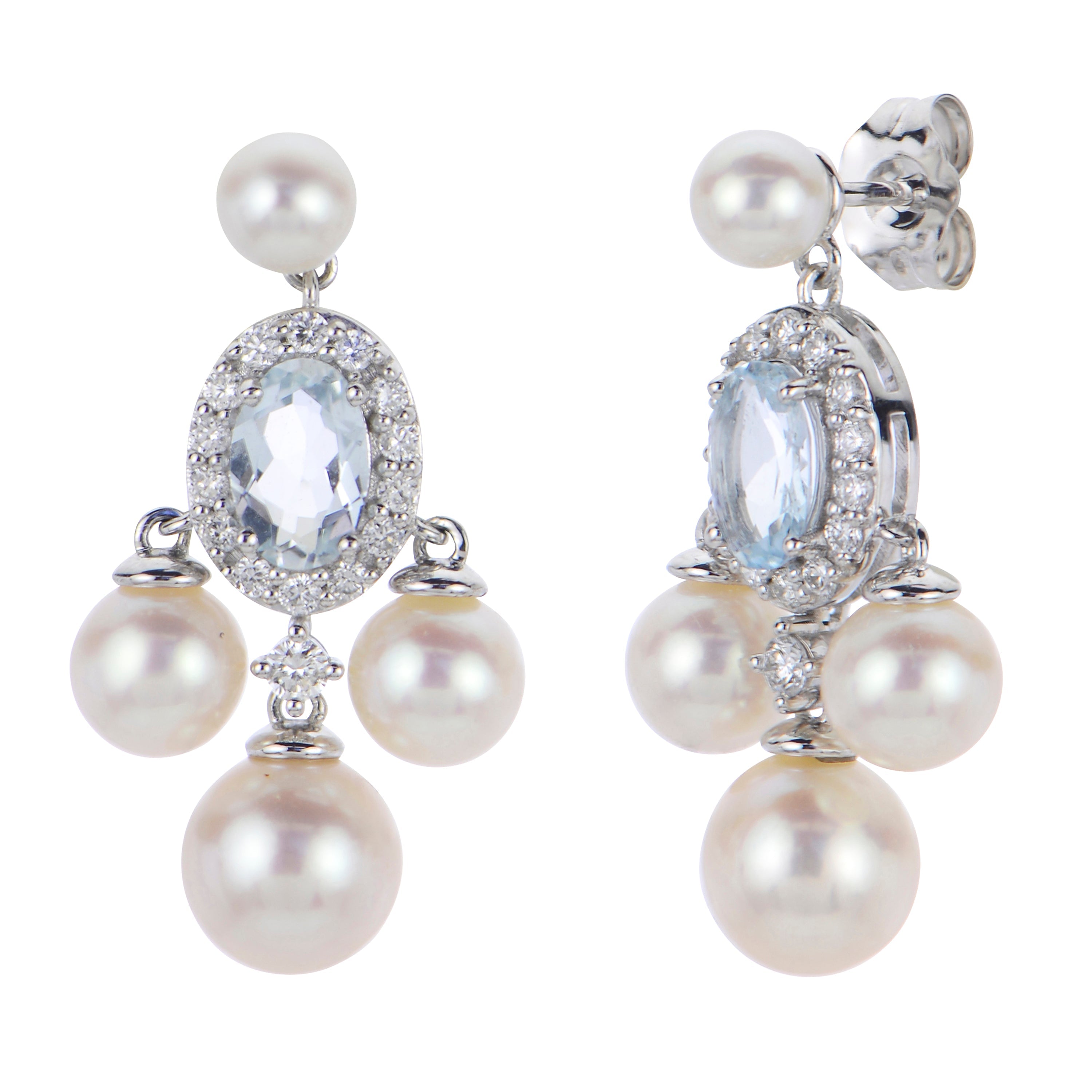 Parkplace Pearls 14KT White Gold Freshwater Pearl Earring 922158/FWAA-AQ