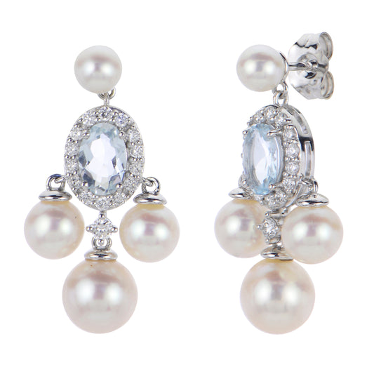 Parkplace Pearls 14KT White Gold Freshwater Pearl Earring 922158/FWAA-AQ