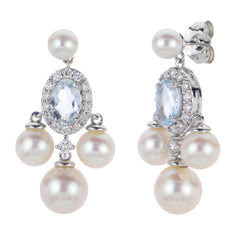 Parkplace Pearls 14KT White Gold Freshwater Pearl Earring 922158/FWAA-AQ