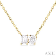 ASHI Toi Et Moi Diamond Fashion Pendant 923F5PPFHPDYG