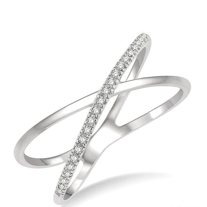 Parkplace Jewelers Criss Cross Diamond Fashion Ring 376C8PPTSWG