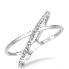 Parkplace Jewelers Criss Cross Diamond Fashion Ring 376C8PPTSWG
