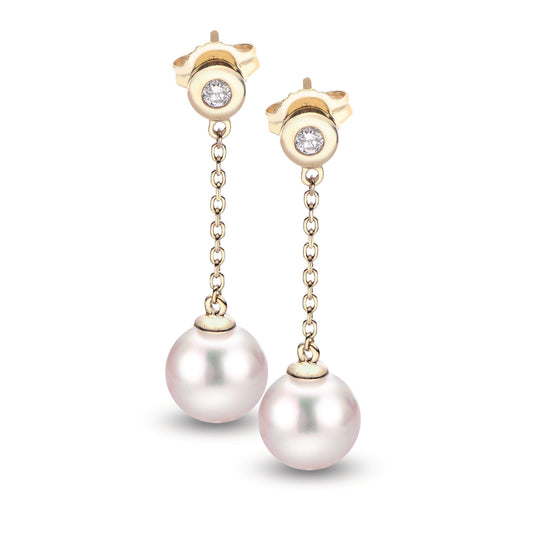 Parkplace Pearls 14KT Yellow Gold Akoya Pearl Earring 924705/HL