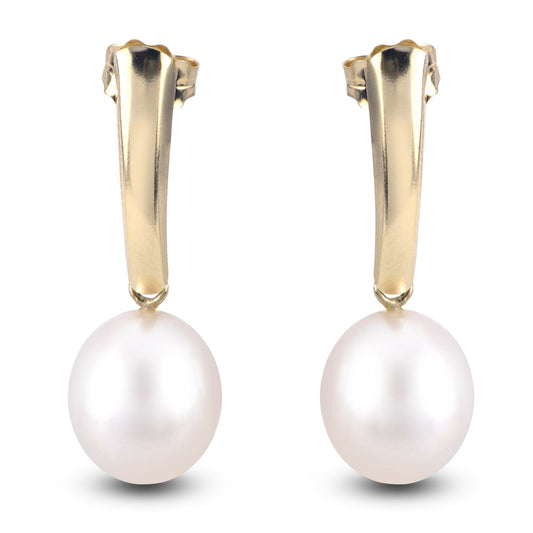 Parkplace Pearls 14KT Yellow Gold Freshwater Pearl Earring 924824