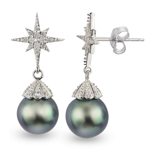 Parkplace Pearls 14KT White Gold Tahitian Pearl Earring 924993/WH-LBT