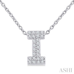 ASHI Bubble 'I' Initial Diamond Pendant 924F9PPTSPDWG-I