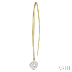 ASHI Cushion Shape Lovebright Essential Diamond Earrings 925A3PPFGERYW