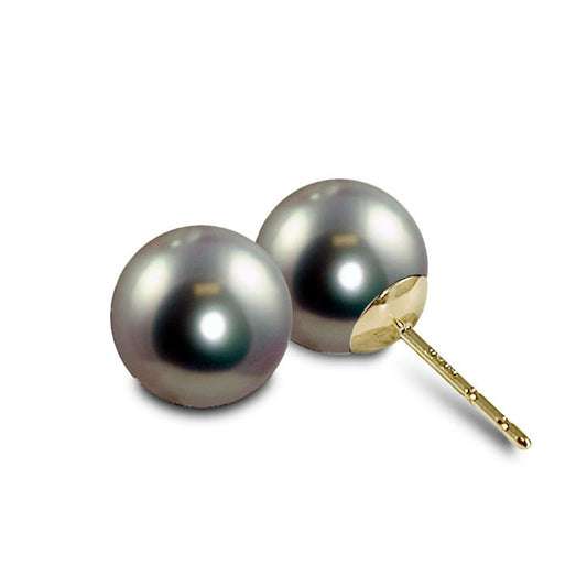 Parkplace Pearls 14KT Yellow Gold Freshwater Pearl Earring 926223/BLK