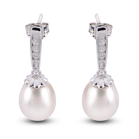 Parkplace Pearls 14KT White Gold Freshwater Pearl Earring 926237/WH