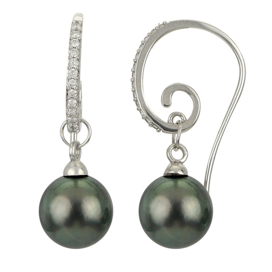Parkplace Pearls 14KT White Gold Tahitian Pearl Earring 926740/BWH
