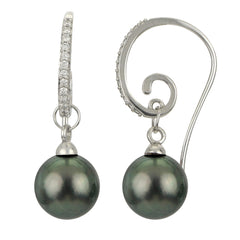 Parkplace Pearls 14KT White Gold Tahitian Pearl Earring 926740/BWH