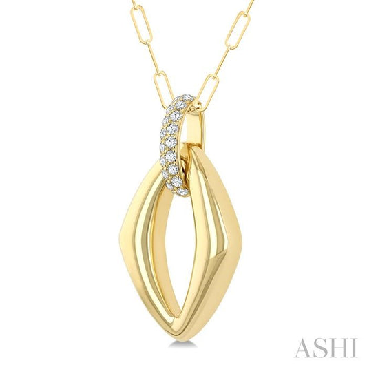 ASHI Marquise Shape Diamond Fashion Pendant 926H6PPFGPDYG