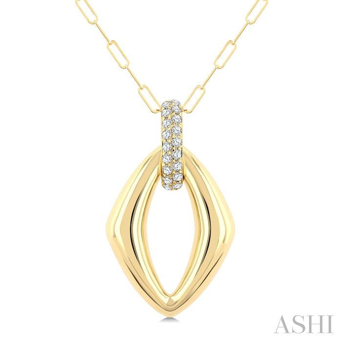 ASHI Marquise Shape Diamond Fashion Pendant 926H6PPFGPDYG