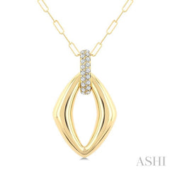 ASHI Marquise Shape Diamond Fashion Pendant 926H6PPFGPDYG