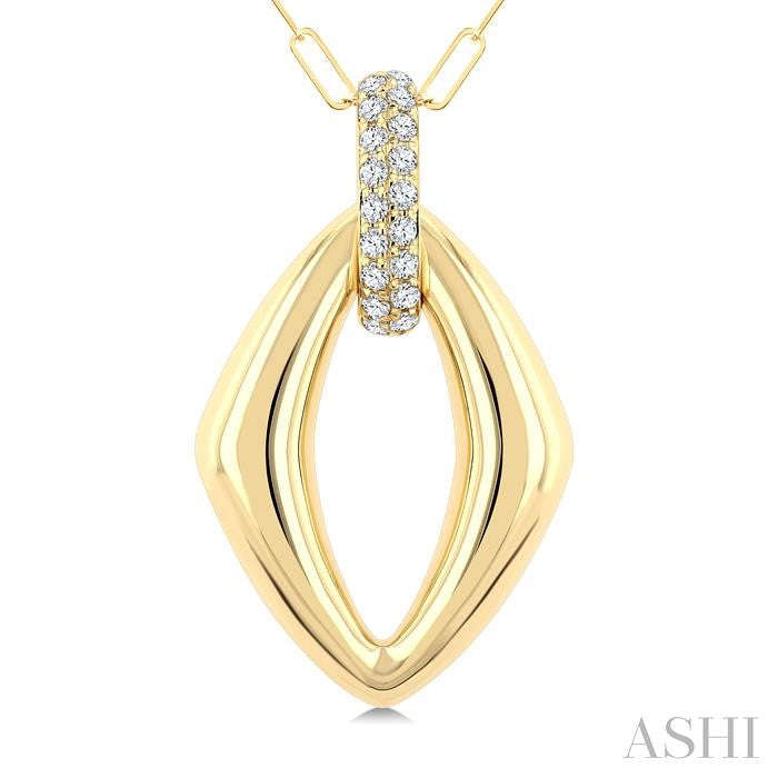 ASHI Marquise Shape Diamond Fashion Pendant 926H6PPFGPDYG