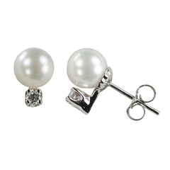 Parkplace Pearls 14KT White Gold Freshwater Pearl Earring 927270/WH