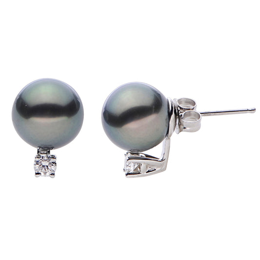Parkplace Pearls 14KT White Gold Tahitian Pearl Earring 927547/BWH