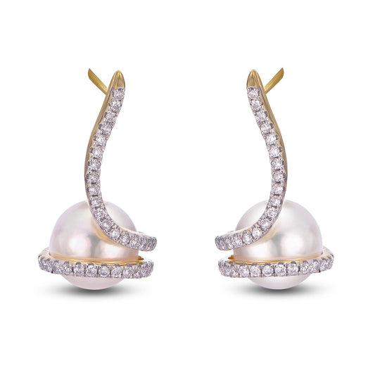 Parkplace Pearls 14KT Yellow Gold Akoya Pearl Earring 928675/AA