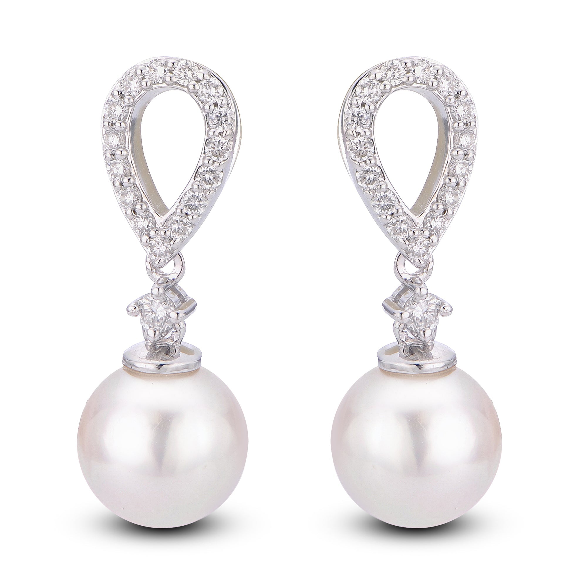 Parkplace Pearls 14KT White Gold Akoya Pearl Earring 928720/AAWH