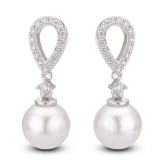 Parkplace Pearls 14KT White Gold Akoya Pearl Earring 928720/AAWH