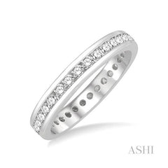 ASHI Eternity Diamond Wedding Band 33381PPFGWG