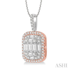 ASHI Halo Fusion Diamond Pendant 930H1PPFVPDWP