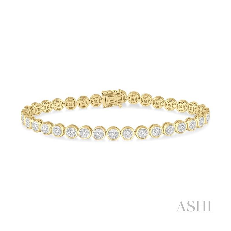 ASHI Round Shape Lovebright Essential Diamond Bracelet 70333PPFGYW