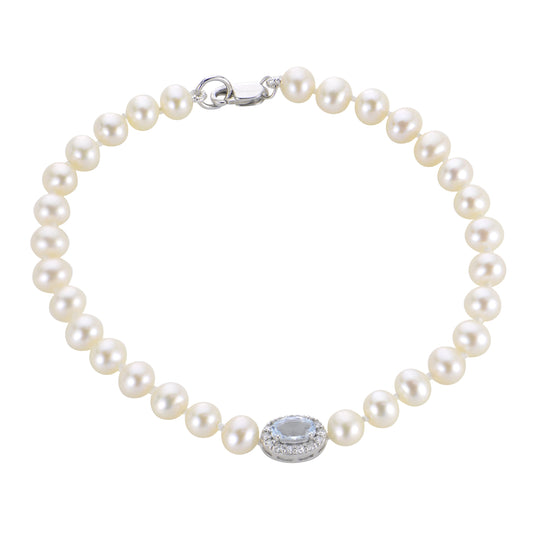 Imperial Partners 14KT White Gold Freshwater Pearl Bracelet 932335/FWWHAA