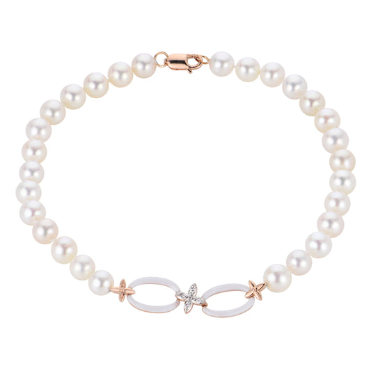 Imperial Partners 14KT Rose Gold Freshwater Pearl Bracelet 932967/RG-AA