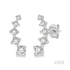 ASHI Petite Diamond Fashion Ear Climbers 649C8PPTSERWG