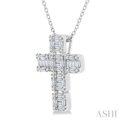 ASHI Cross Fusion Diamond Fashion Pendant 933H3PPFHPDWG