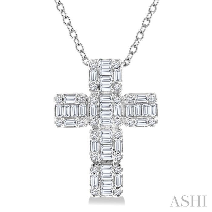 ASHI Cross Fusion Diamond Fashion Pendant 933H3PPFHPDWG