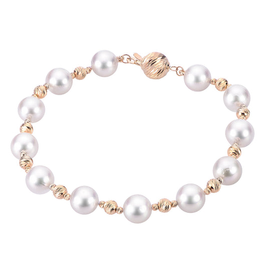 Imperial Partners 14KT Yellow Gold Akoya Pearl Bracelet 934081/A