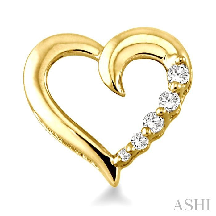 ASHI Heart Shape Journey Diamond Fashion Earrings 93669PPFXERYG