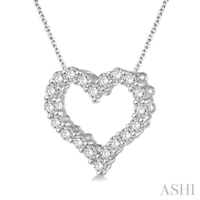 ASHI Heart Shape Diamond Pendant 93762PPFHNKWG