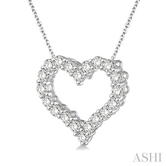 ASHI Heart Shape Diamond Pendant 93762PPFHNKWG