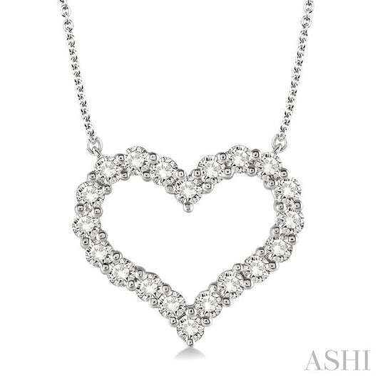 ASHI Heart Shape Diamond Pendant 93762PPFHNKWG