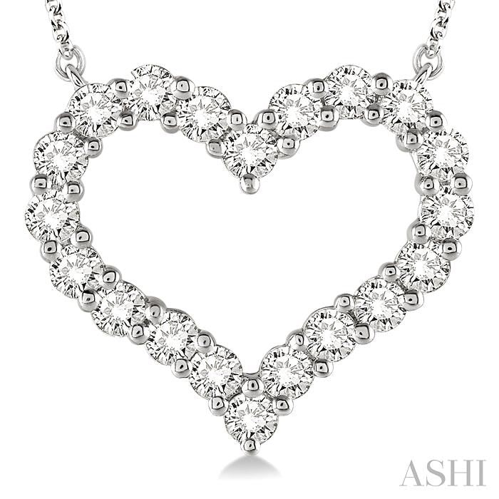 ASHI Heart Shape Diamond Pendant 93762PPFHNKWG